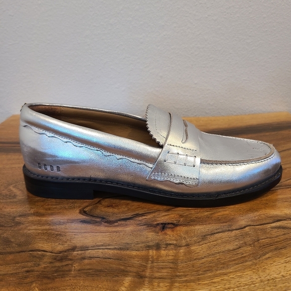 Golden Goose Jerry Metallic Silver Penny Loafer - Picture 6 of 16
